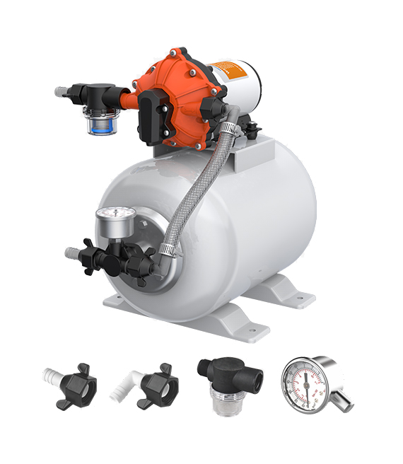 Seaflo Pump 8L Accumulator Pressure Boost System